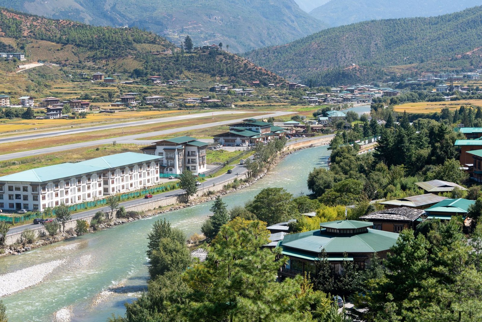 The Paro valley from above