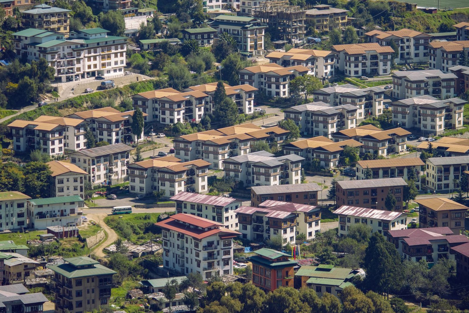 Thimphu from above