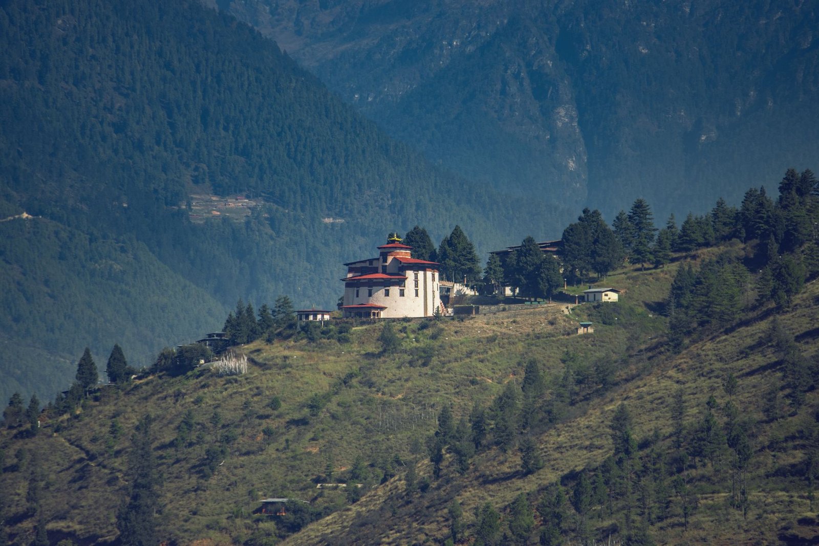 Tiger's Nest from the valley, Paro