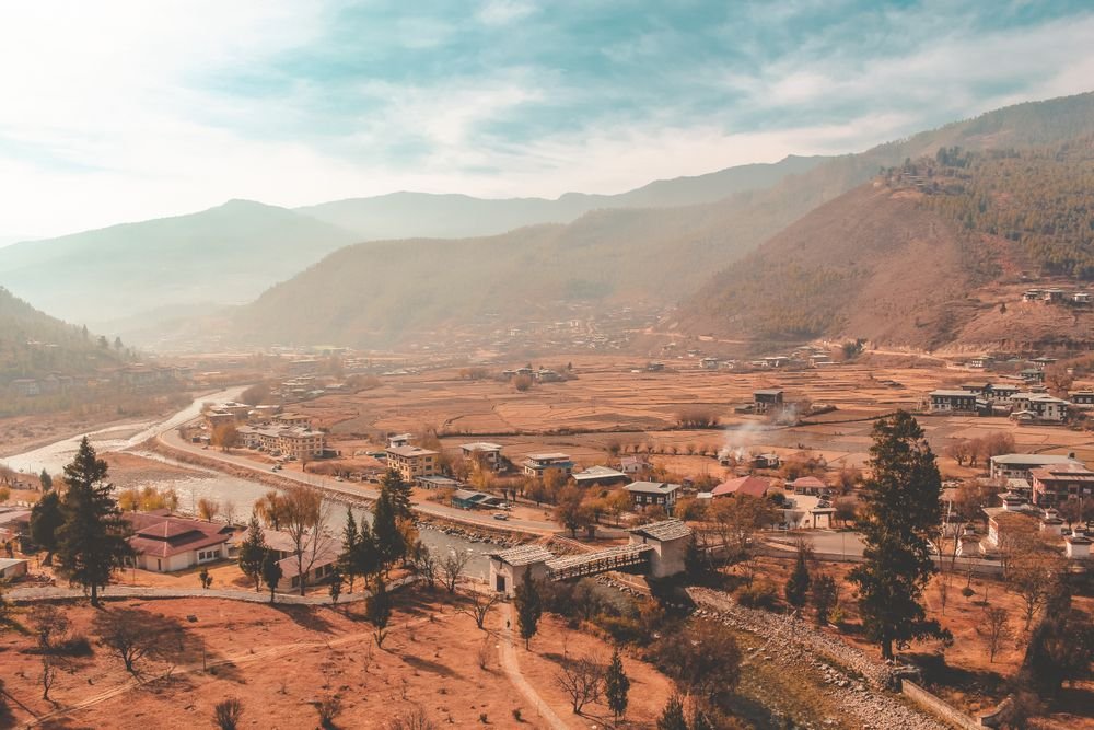 A valley in Bhutan
