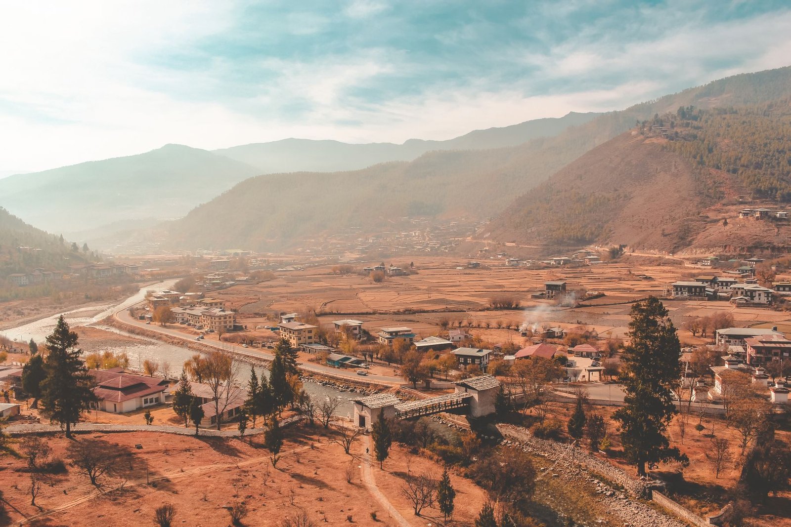 A valley in Bhutan