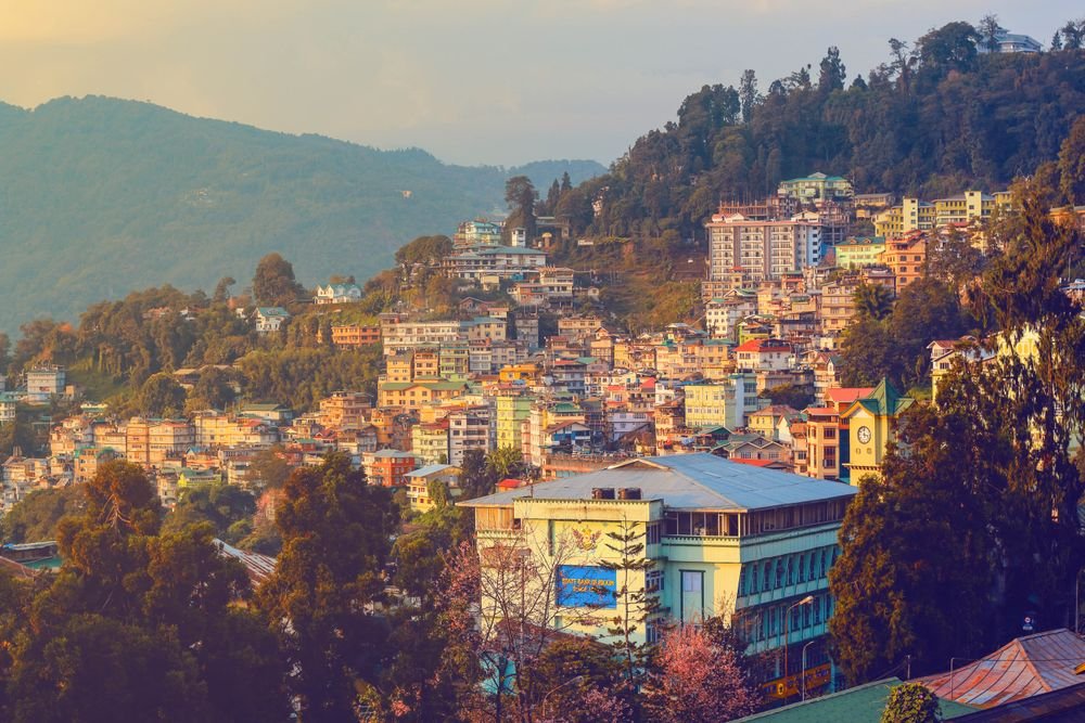 Gangtok at sunset