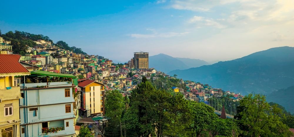 Gangtok on its hillside