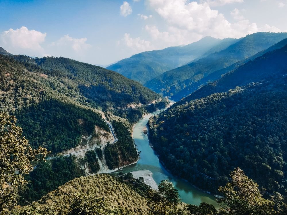 A river valley below Kalimpong