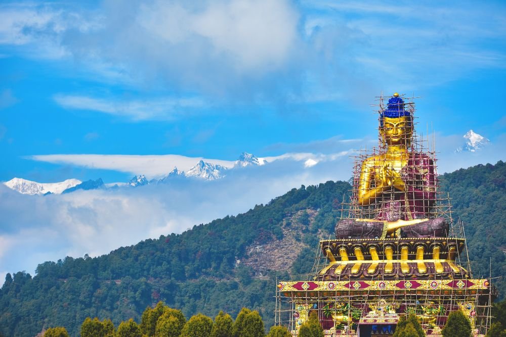 The golden Buddha at Ravangla