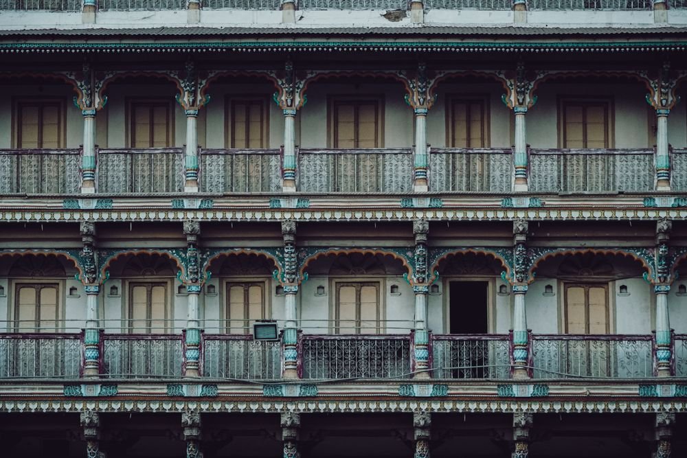 An old house front in Ahmedabad