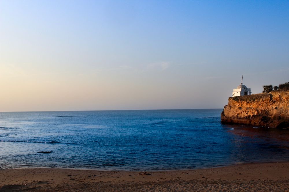 The Diu lighthouse at dawn