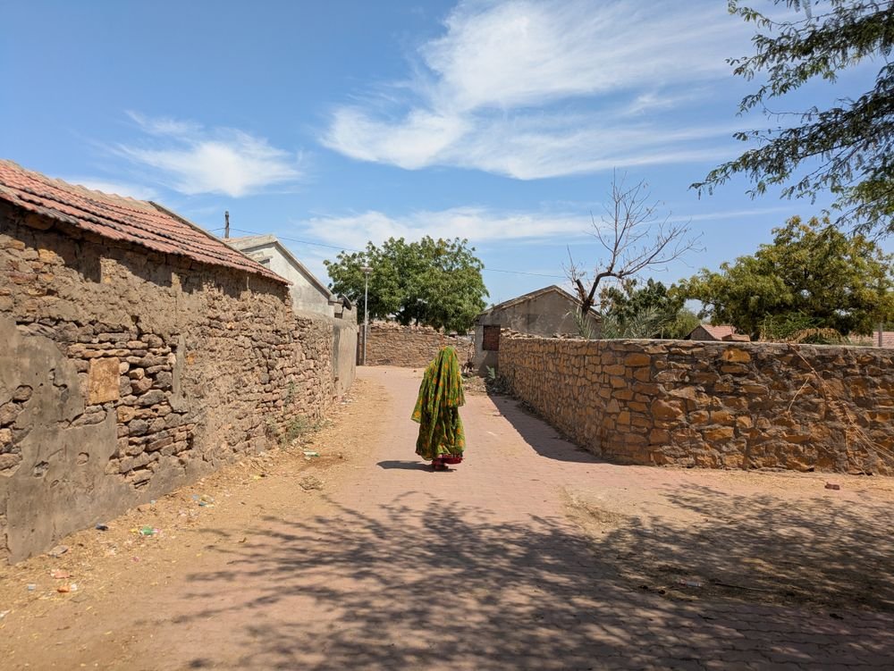 A village path at Dholavira, Kutch