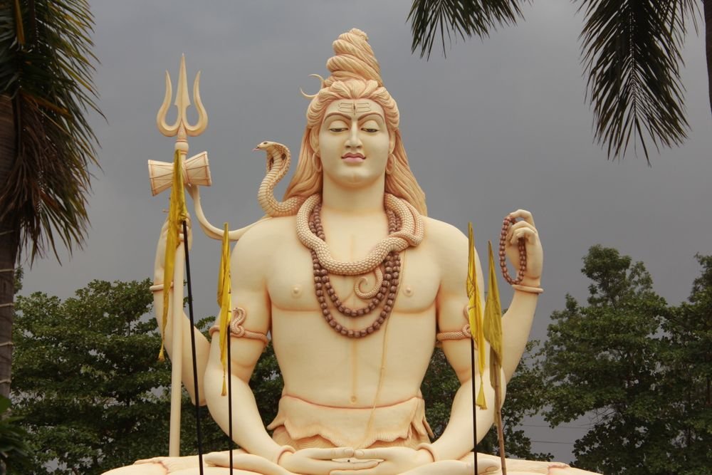 A statue of Shiva