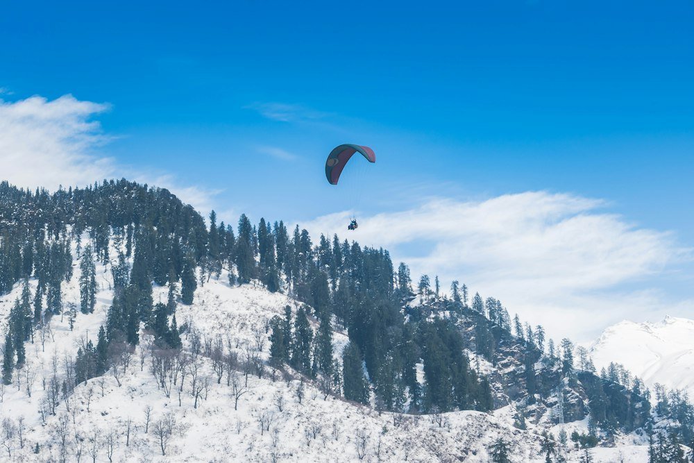 Paragliding over Solang Valley, Manali