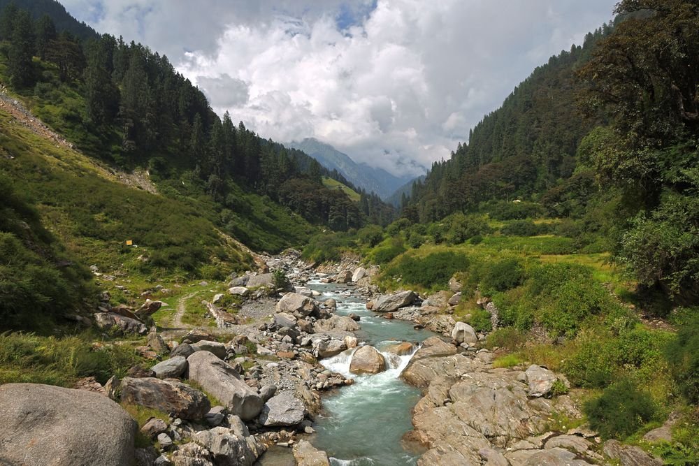 A mountain river in Himachal Pradesh
