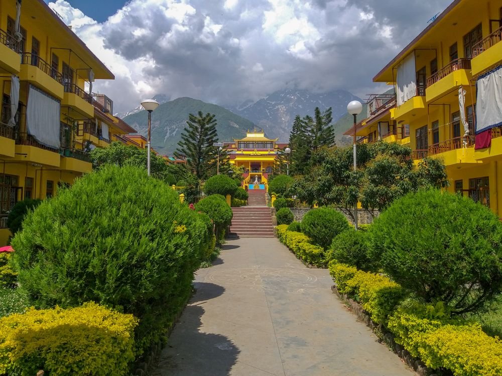 A Tibetan monastery in Dharamshala