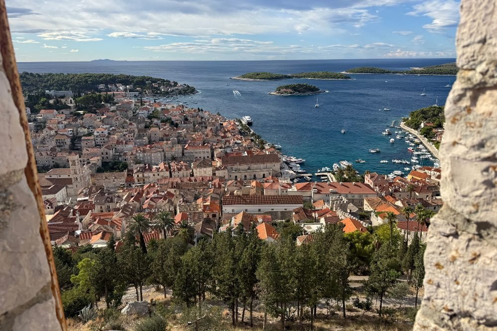 Hvar town and the Pakleni islands