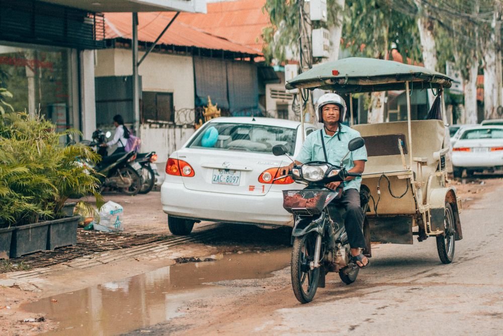 A tuk-tuk in Siem Reap