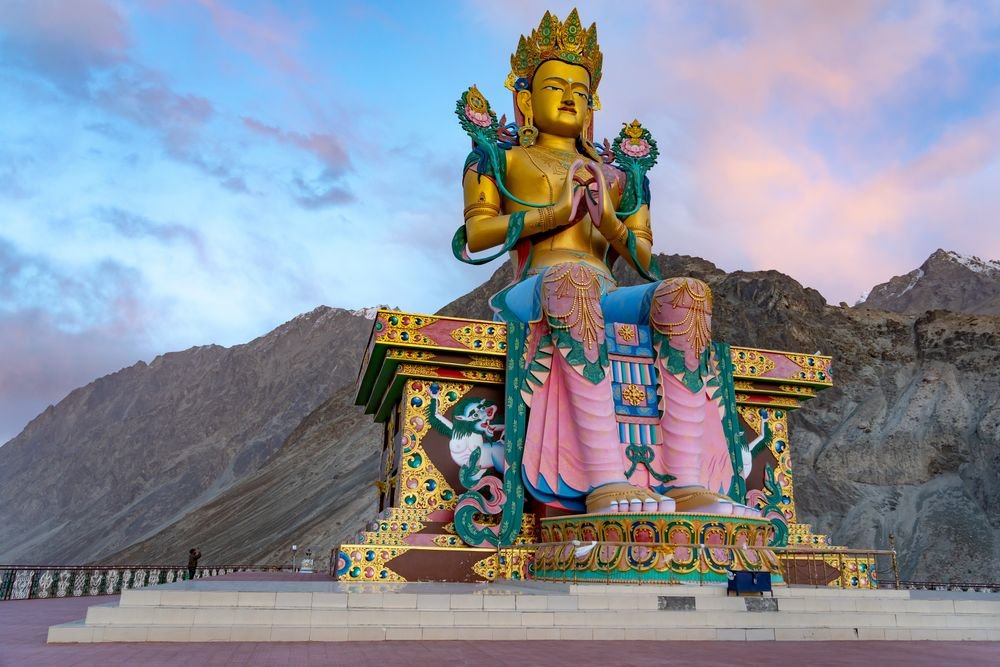 Maitreya Buddha at Diskit Monastery, Nubra