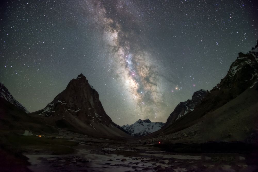 Night sky over Gonbo Rangjon, Ladakh
