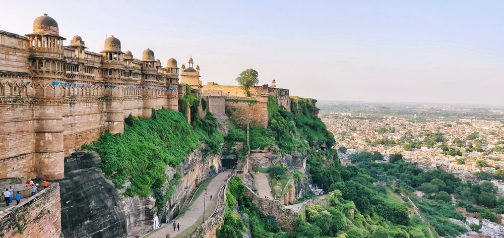 Gwalior Fort on its hill