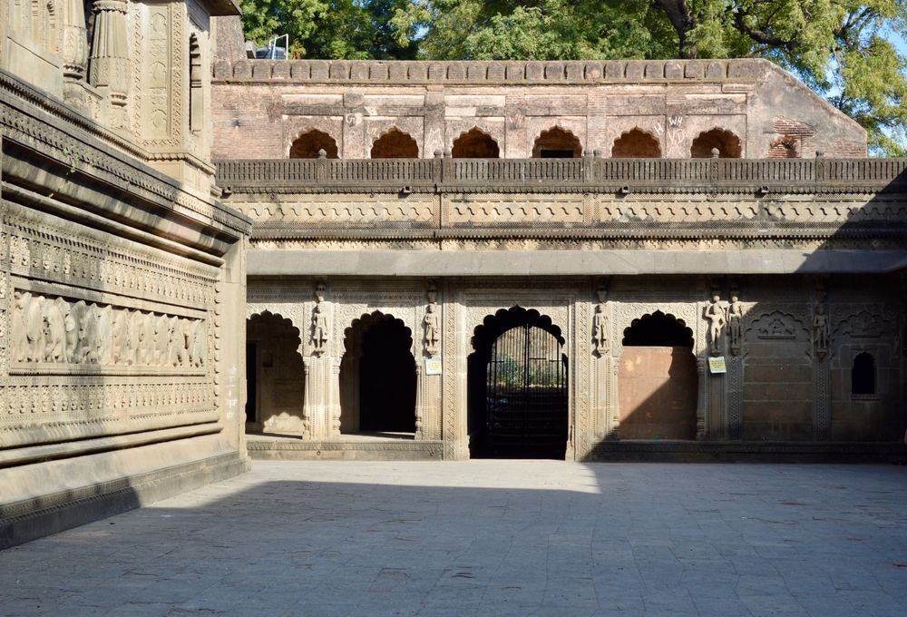 The courtyard of Ahilya Fort, Maheshwar