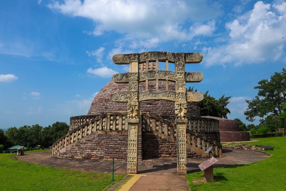 A carved gateway of the Great Stupa, Sanchi