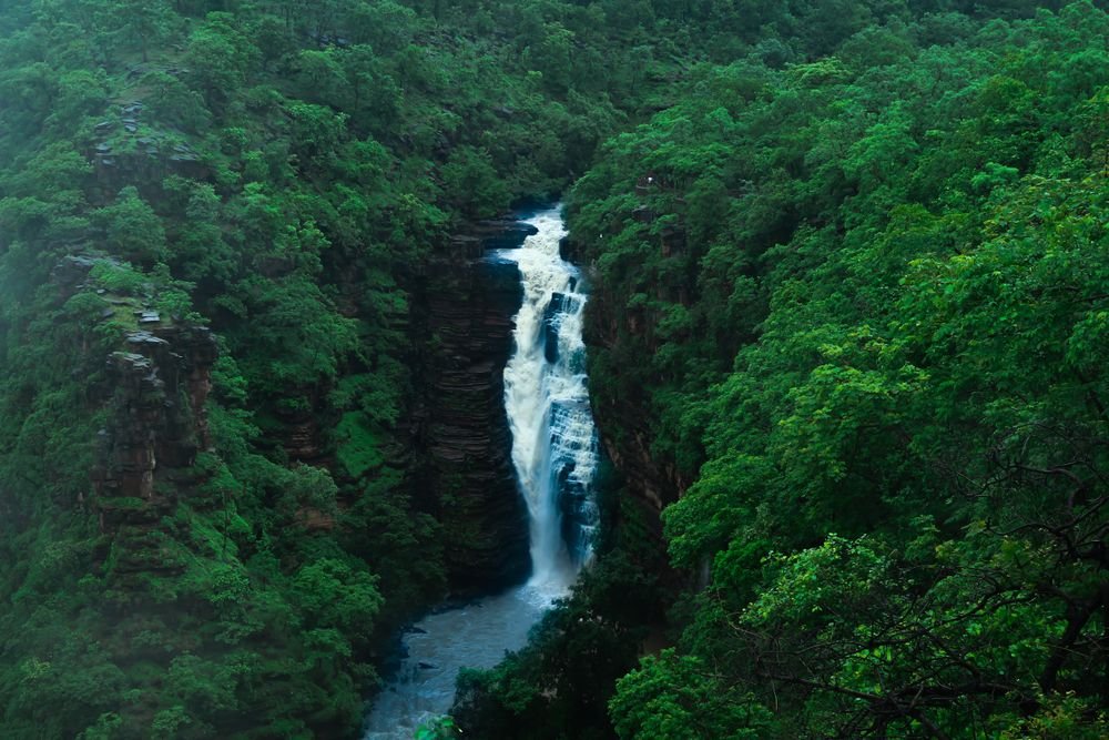 A waterfall in Madhya Pradesh