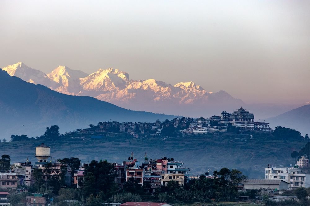 The Himalaya from the Kathmandu valley