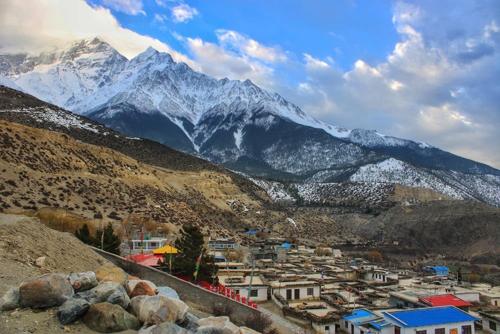 A village in the Mustang valley