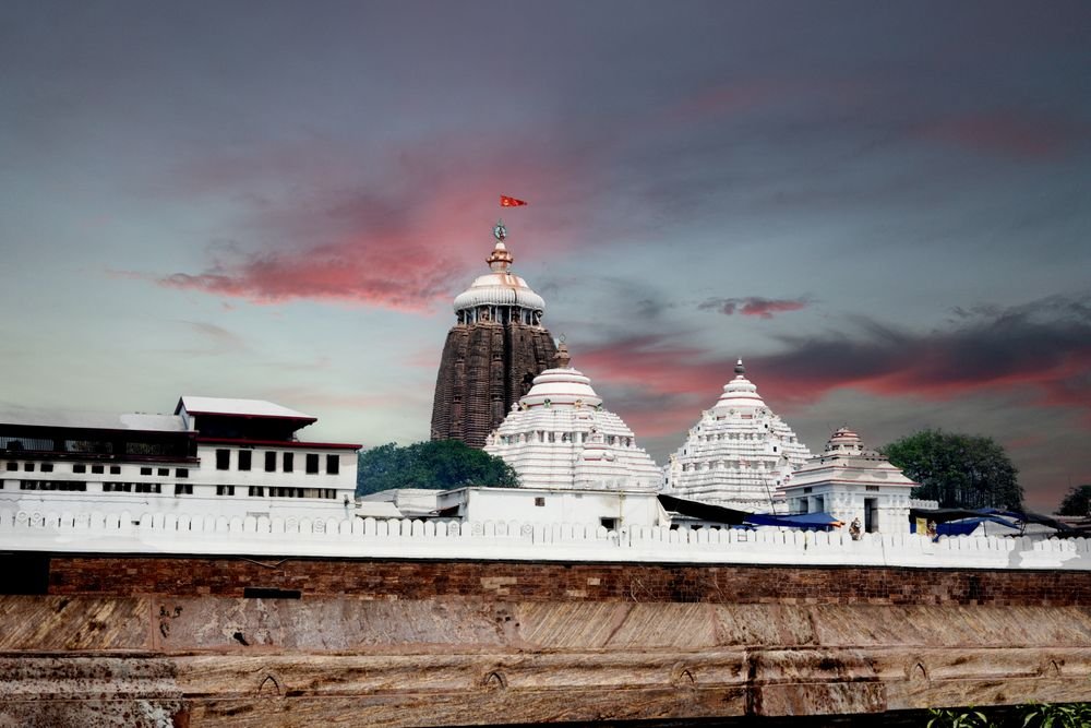 The Jagannath Temple above Puri