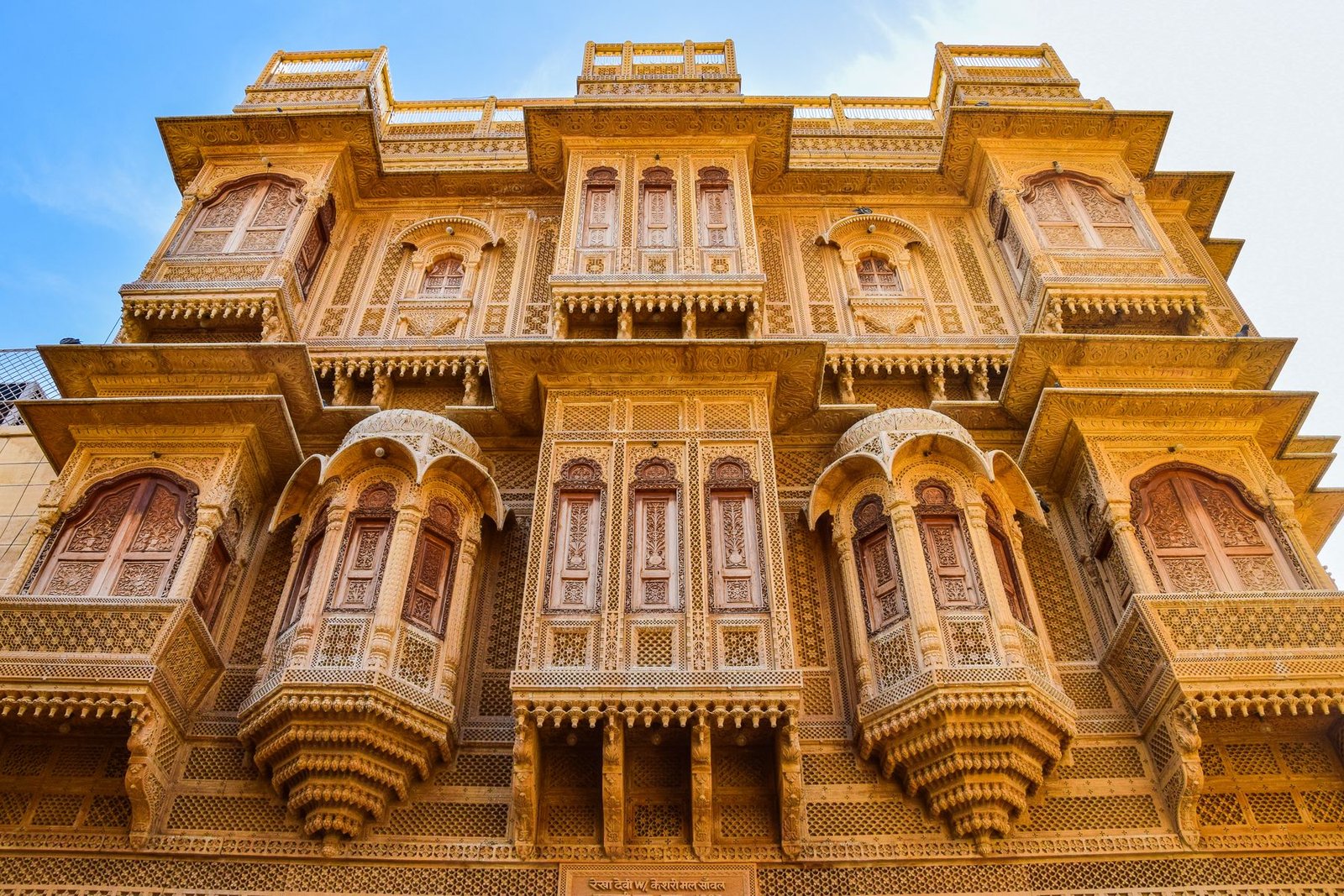A carved haveli facade, Jaisalmer
