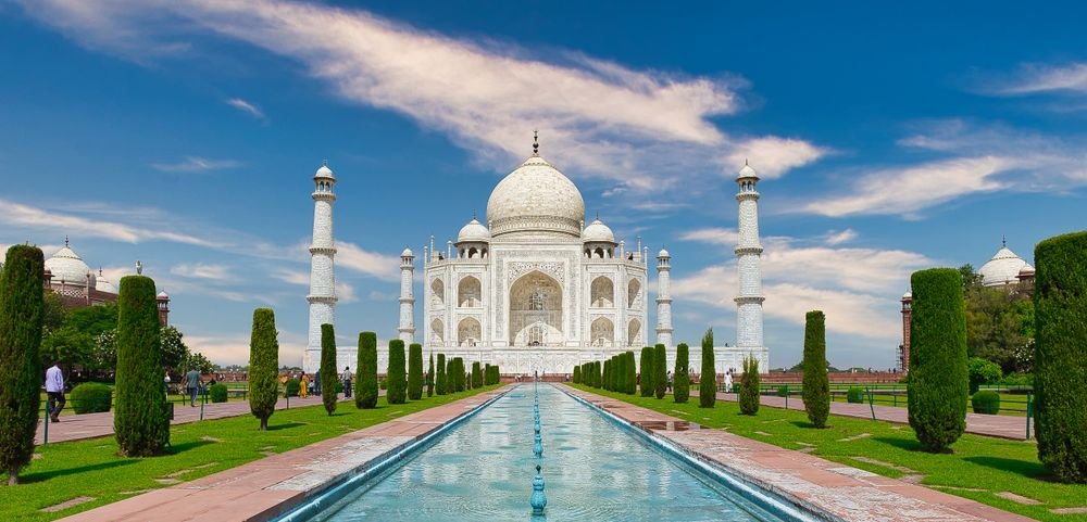 The Taj Mahal and its reflecting pool, Agra