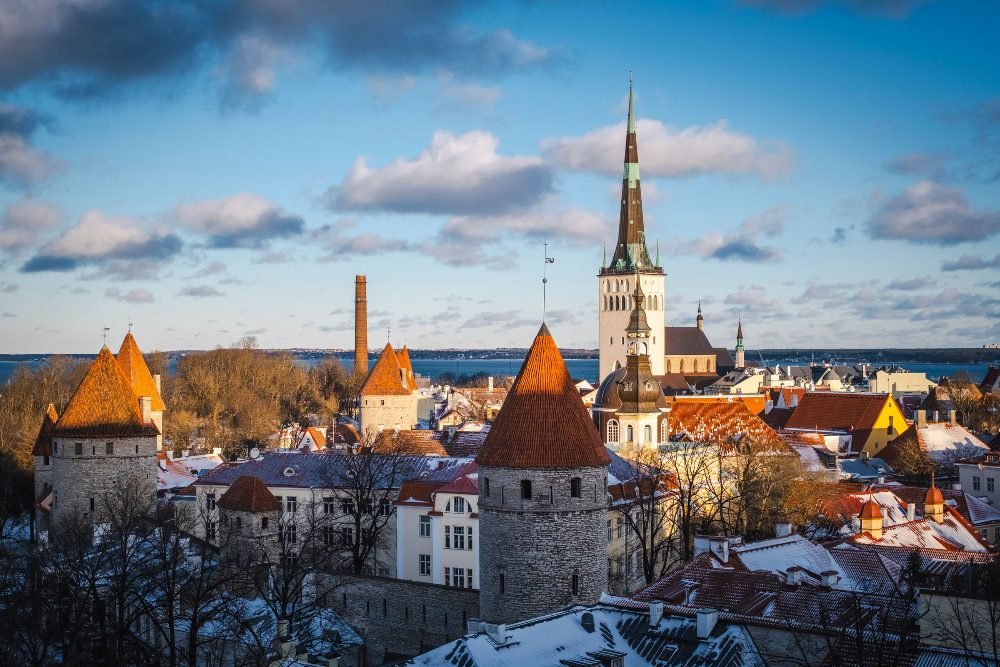 Tallinn Old Town in winter
