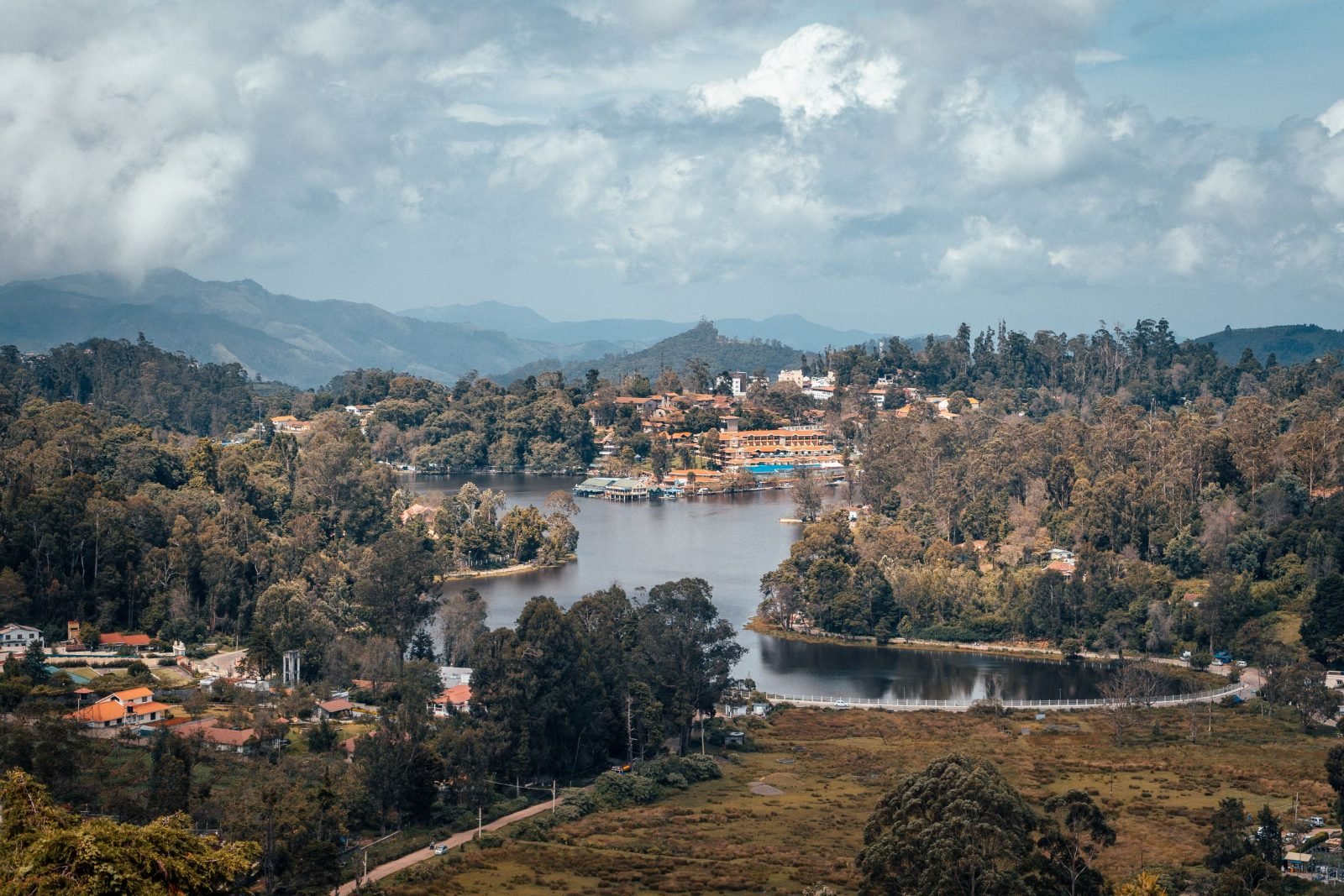 Kodaikanal Lake from above