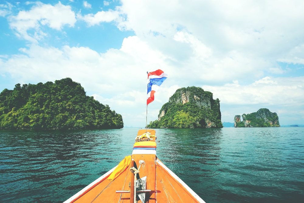 Longtail boat off Krabi